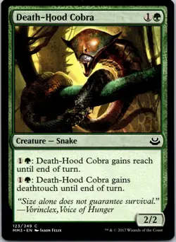 Magic: The Gathering Creature Death-Hood Cobra Death-Hood Cobra Common Regular - Image 1