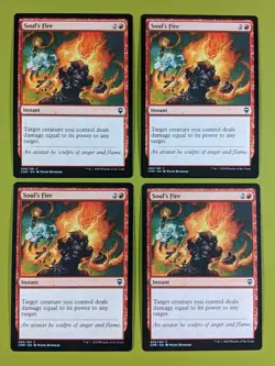 Soul's Fire x4 Commander Legends 4x Playset Magic the Gathering MTG - Image 1