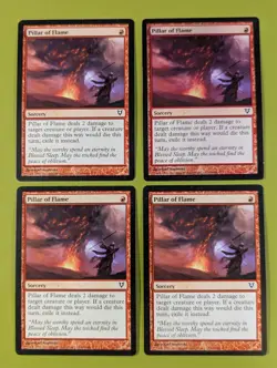 Pillar of Flame x4 Avacyn Restored 4x Playset Magic the Gathering MTG - Image 1