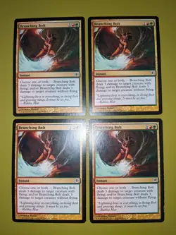 Branching Bolt x4 Shards of Alara 4x Playset Magic the Gathering MTG - Image 1