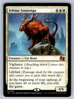 Felidar Sovereign 198 Mythic Foundations Jumpstart Magic: The Gathering NM - Image 1