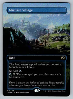 Mistrise Village (Borderless) Foil 397 NM Tarkir: Dragonstorm MTG - Image 1