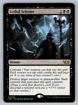 Lethal Scheme 184 NM Commander: Tarkir: Dragonstorm MTG - Image 1