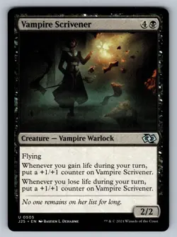 Vampire Scrivener 505 Uncommon Foundations Jumpstart Magic: The Gathering NM - Image 1