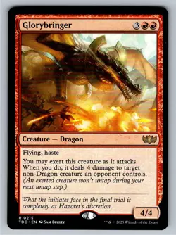 Glorybringer 215 NM Commander: Tarkir: Dragonstorm MTG - Image 1