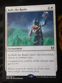 Rally the Ranks , Kaldheim , NM , MTG, FREE SHIPPING - Image 1