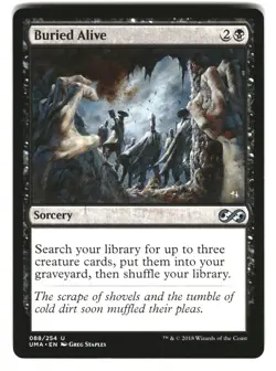 Buried Alive 88 Uncommon Ultimate Masters Magic: The Gathering Moderately Played - Image 1
