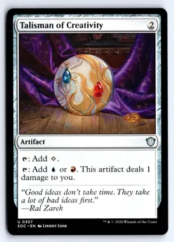 Talisman of Creativity 357 Commander: Secrets of Strixhaven Magic NM - Image 1
