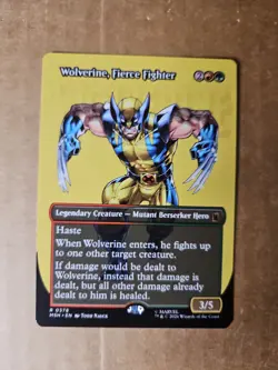 Wolverine, Fierce Fighter (Borderless) Marvel Super Heroes Regular - Image 2
