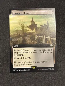 1 x Isolated Chapel - Extended Art - Universes Beyond: Fallout - NM-Mint - MTG - Image 2