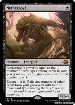 MTG Nethergoyf [MH3 - 103] LP - Image 1