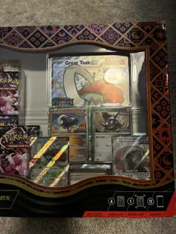 Pokemon TCG Paldean Fates Great Tusk ex Premium Collection Box New Sealed - Image 3