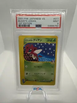 2001 Pokemon Bugsy's Ledian 011/141 1st Edition VS Series Japanese PSA 9 MINT - Image 1