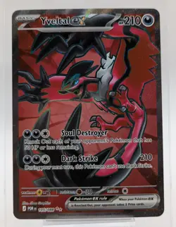 Yveltal ex 105/088 Full Art Ultra Rare Pokemon TCG: Perfect Order NM - Image 1