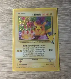 25th Birthday Pikachu Holo. Promo From Very Rare Pack. - Image 1