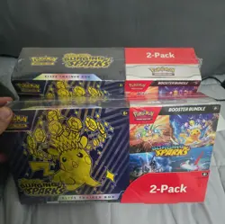 Pokemon Surging Sparks Elite Trainer Box and Booster Bundle Costco, 2-Pack - Image 1