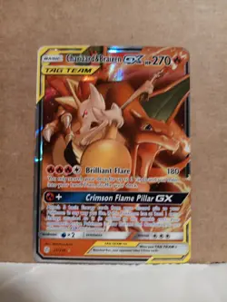 Pokemon Charizard & Braixen GX 22/236 SM Cosmic Eclipse TAG TEAM GX Holo - Image 1