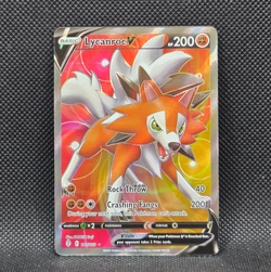 Pokemon Lycanroc V (Evolving Skies) 187/203 ULTRA RARE HOLO (NEAR MINT) - Image 1