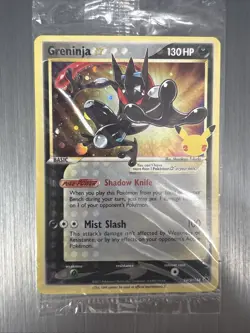 Pokemon Greninja SWSH144 Celebrations Gold Star Promo 25th Anniversary SEALED - Image 3