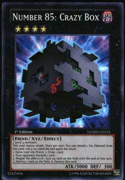 Yu-Gi-Oh! - Number 85: Crazy Box 2013 NUMH-EN033 Super Rare 1st Edition - Image 1
