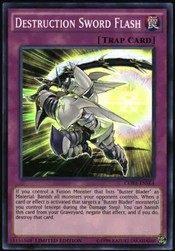 Yu-Gi-Oh! - Destruction Sword Flash 2015 CORE-ENSE4 Limited Edition 1st Edition - Image 1