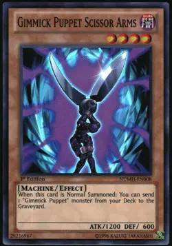 Yu-Gi-Oh! - Gimmick Puppet Scissor Arms 2013 NUMH-EN008 Super Rare 1st Edition - Image 1