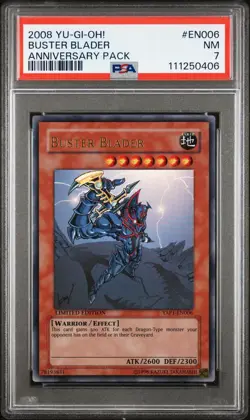 Yu-Gi-Oh! Anniversary Pack Buster Blader 2008 YAP1-EN006 Limited Edition PSA 7 - Image 1