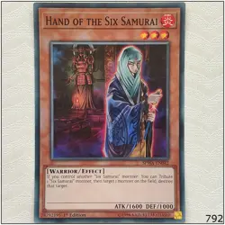 Hand of the Six Samurai - SPWA-EN042 - Super Rare 1st Edition Yugioh - Image 1