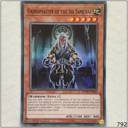 Grandmaster of the Six Samurai - SPWA-EN009 - Super Rare 1st Edition Yugioh - Image 1
