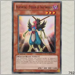 Blackwing - Etesian of Two Swords - STBL-EN015 - Common 1st Edition Yugioh - Image 1
