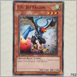 T.G. Jet Falcon - EXVC-EN018 - Common 1st Edition Yugioh - Image 1