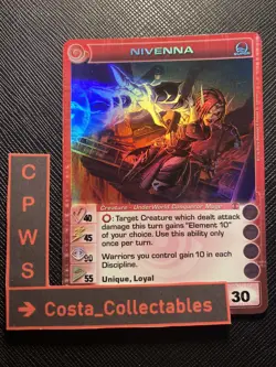 NIVENNA - 40/45/90/55/30 - SUPER RARE - RISE OF THE OLIGARCH - CHAOTIC CARD - NM - Image 1