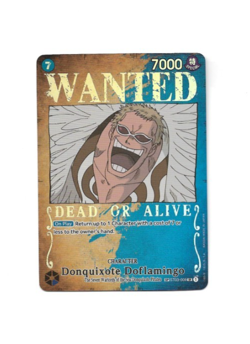 One Piece Card Game Donquixote Doflamingo SP ST03-009 SR Wanted Poster Card NM - Image 1