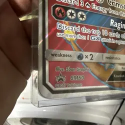 Pokemon TCG JUMBO Charizard-GX SM Black Star Promo SM60 Promo Oversized Card - Image 4