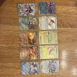 Lot Of Ten Ultra Rare EX Pokemon Cards Tyranitar Blaziken Zacian - Image 1