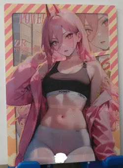 Power Chainsaw man ZR Card Goddess Story Lovely Zhi Lian Waifu Anime HM-ZR-10 - Image 1