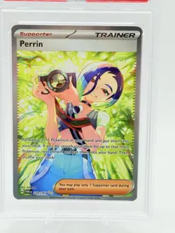 Pokemon TCG Perrin Twilight Masquerade Holo Card 220/167 PSA 9 - Image 2