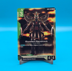 Gundam Sandrock - Gundam Card Game #GD01-028 - GD01 - NM Foil Newtype Rising - Image 1