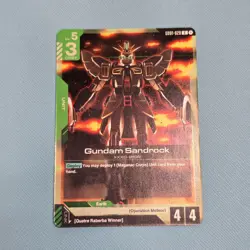 Gundam Sandrock - Gundam Card Game #GD01-028 - GD01 - NM Foil Newtype Rising - Image 4