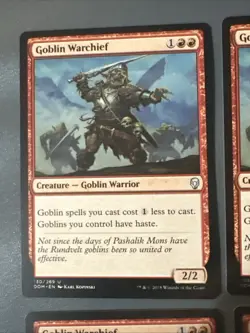 Goblin Warchief X4 Dominaria NM Condition See Pics Front/back - Image 5