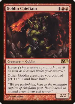 Goblin Chieftain (M11 141) Lightly Played - MTG single - Image 1