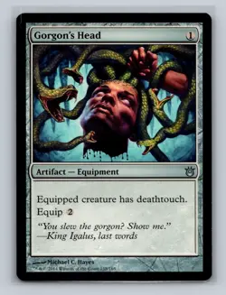 1 x Gorgon's Head - Born of the Gods - LP - MTG - EOF - Image 1