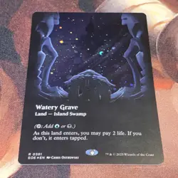 Watery Grave X1 Mtg Edge Of Eternities Nm Borderless Galaxy Foil - Image 2