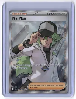 N's Plot - 162/086 163/086 Secret Rare Holo NM Pokemon SV: Black Bolt - Image 1