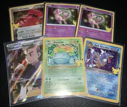Pokemon TCG Celebrations 25th Lot Dark Gyarados Mew Venusaur Professors Research - Image 1