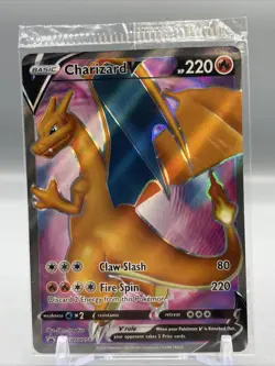 Pokemon TCG Charizard V Sword & Shield Swsh050 Holo Promo Sealed Near Mint New - Image 1