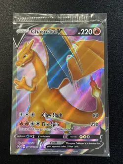 Pokemon TCG Charizard V Sword & Shield Swsh050 Holo Promo Sealed Near Mint New - Image 4