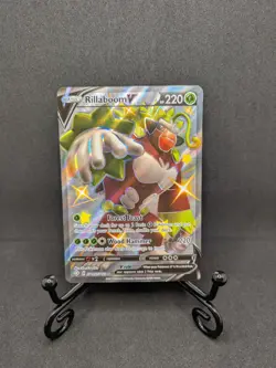 Pokemon TCG Rillaboom V Shiny Vault SV105/SV122 Shining Fates Holo NM/M - Image 1