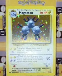 Pokemon Magneton Base Set Holo Rare 9/102 WOTC 1999 NM - Image 4