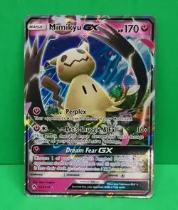 Pokemon Mimikyu GX 149/214 Sm-Lost Thunder Ultra Rare Holo MINT Condition - Image 1